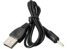 Akyga kabel USB - DC 2.5 x 0.7 mm/PVC/černá