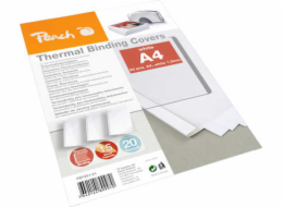 PEACH Thermal Binding Covers A4 1.5mm, white 20ks