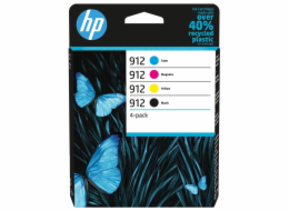 HP 912 originální inkoustová kazeta černá, azurová, purpurová, žlutá 6ZC74AE