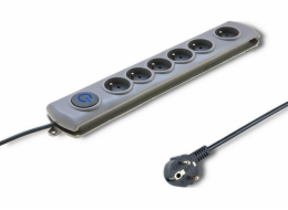 QOLTEC 50199 Surge protector 6 sockets 5m