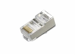 XtendLan Konektor STP RJ45 CAT5e, lanko, stíněný, kulatý, 50u