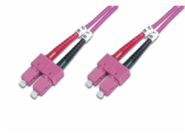 DIGITUS Fiber Optic Patch Cord, SC to SCMultimode 50/125 µ, Duplex Length 1m