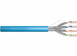 Kabel teleinformatyczny instalacyjny kat.6A, U/FTP, Dca, drut, AWG 23/1, LSOH, 50m, niebieski