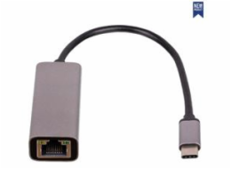 AKYGA Adapter with cable AK-AD-65 Network Card USB Type C m RJ45 f 10/100/1000 ver. 3.0 15cm