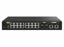 QNAP QSW-M2116P-2T2S QNAP řízený switch QSW-M2116P-2T2S (16x 2,5GbE PoE+ RJ45 / 2x 10GbE RJ45 PoE++ / 2x 10GbE SFP+)