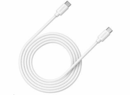 CANYON kabel UC-12, USB-C – USB-C (100W, 20V/5A) 2m, bílá