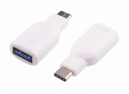 PremiumCord adaptér USB 3.1 konektor C - USB 3.0 A M/F, OTG, - kur31-14 PremiumCord adaptér USB 3.1 konektor C - USB 3.0 A (M/F), OTG, bílá