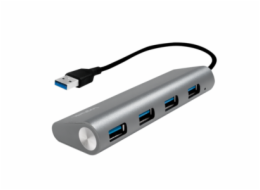 LOGILINK UA0307 LOGILINK - USB 3.0 hub, 4 port with card reader, aluminum casing, silver