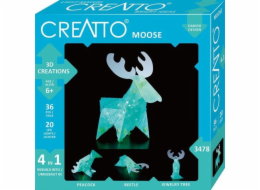 Kreativní sada Piatnik Lamp Creatto Luminous Moose and Friends