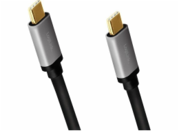 Kabel USB-C M/M, PD, aluminiowy 1.5m