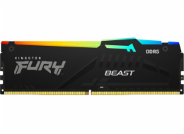 KINGSTON FURY Beast Black RGB 16GB DDR5 4800MT/s / CL38 / DIMM