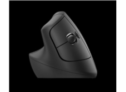 Logitech Lift Vertikální ergonomická myš pro Business, pro leváky, 2.4GHZ/BT, graphite/black