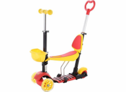 NILS FUN HLB07 4in1 children s scooter BLACK-YELLOW-RED