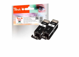 PEACH kompatibilní cartridge Canon PGI-525*2 TwinPack, black, 2x19 ml