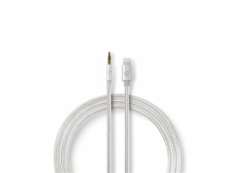 NEDIS PROFIGOLD Apple Lightning 8pin kabel s adaptérem/ Apple Lightning zástrčka – 3,5 mm jack zástrčka/ nylon/ BOX/ 1m