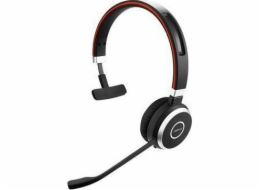 Jabra Evolve 65 SE/Mono/BT/Bezdrát/MS/Černá-červená