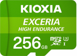 SDXC 256GB micro Kioxia EXCERIA HIGH ENDURANCE M303E, UHS-I (U3) V30 (100MB/s) Class 10 + adaptér