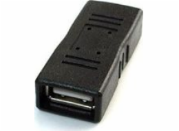 Gembird adaptér - spojka USB 2.0 (F) na USB 2.0 (F), černý