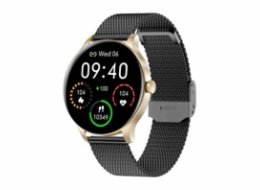 Garett Smartwatch Classy zlato-černá, ocel