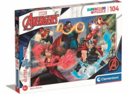 Puzzle se třpytkami 104 prvků The Avengers