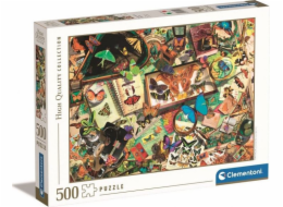 Puzzle 500 dílků vysoké kvality, sběratel motýlů