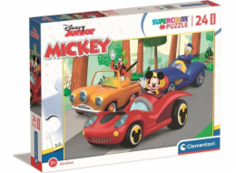 Puzzle 24 elementy MAXI Super Kolor, Mickey