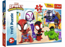 Puzzle 24 maxi přátel Spidaye a Spidermana