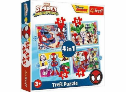 Puzzle 4v1 Spidaya Spiderman tým