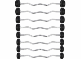 HMS GSL25 fixed barbell/rubber broken bar 25 kg