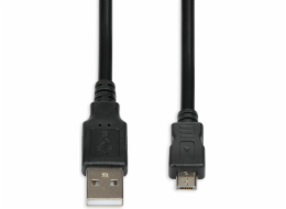 iBox IKU2M18 USB kabel 1,8 m USB 2.0 USB A Micro-USB B Černá