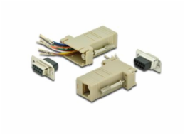 Digitus sériový adaptér,  RS 232 DB9, RJ45, Modular, DB9 F, RJ45 F