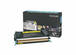 Lexmark C736, X736, X738 Yellow High Yield Return Programme Toner Cartridge (10K)