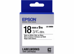 EPSON POKLADNÍ SYSTÉMY Epson Label Cartridge Standard LK-5WBN Black/White 18mm (9m) C53S655006 Epson Label Cartridge Standard LK-5WBN Black/White 18mm (9m)