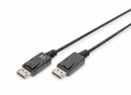 ASSMANN DisplayPort connection cable DP M/M 5.0m w/interlock DP 1.1a conform bl