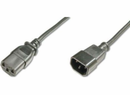 Digitus Prodlužovací napájecí kabel, C14 - C13 M / F, 1,2 m, H05VV-F3G 0,75qmm, bl