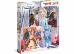 Clementoni Puzzle 2x20 Super barva Frozen 2