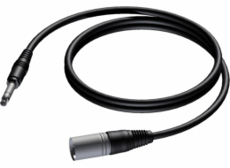 XLR kabel samec - 6,3 mm stereo konektor samec 5m