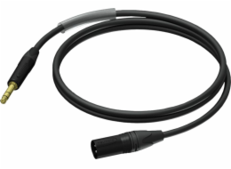 Samec XLR kabel - Samec Stereo Ultraflex Jack 1,5m