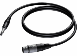 XLR kabel samice - 6,3 mm samec 1,5 m stereo jack