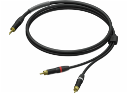 Samec 3,5mm kabel – 2x RCA / Cinch RCA / CinchUltraflex 1,5m samec