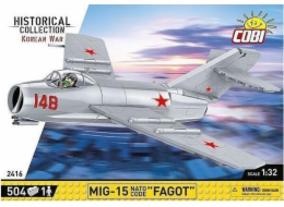 Cobi COBI 2416 Historical Collection Korejská válka Korejská válka stíhací letoun MIG-15 NATO CODE FAGOT 504 pads