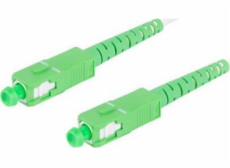 LANBERG optický patch cord SM SC/APC-SC/APC simplex 5m LSZH G657B3 průměr 3mm, barva bílá