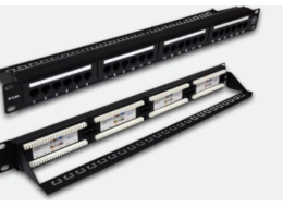 A-LAN Patchpanel UTP 24 portů cat 6 s pevnou podporou - PK001