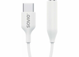 USB Type 3.1 C (M) – Jack 3.5mm (F) Audio adapter White SAVIO AK-52