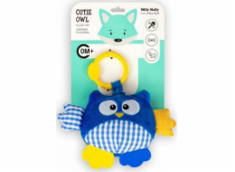 Milly Mally Plyšový přívěsek Owl blue