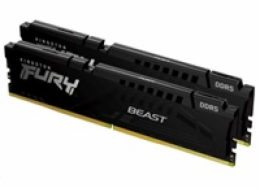 KINGSTON DIMM DDR5 32GB (Kit of 2) 6000MT/s CL40 FURY Beast Černá XMP