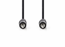 Nedis CAGB22000BK10 - Stereofonní Audio Kabel | 3,5mm Zástrčka - 3,5mm Zástrčka | 1 m | Černá barva