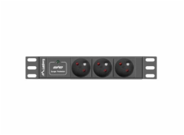 LANBERG POWER DISTRIBUTION UNIT (PDU) 10" LANBERG 1U 16A 2M 3X FRENCH OUTLETS BLACK