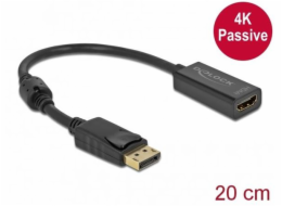 Delock Adaptér DisplayPort 1.2 samec na HDMI samice 4K pasivní černý