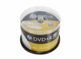 HP DVD+R 4,7GB 16x, cakebox, 50ks (DRE00026-3) DVD+R HP 4,7 GB (120min) 16x 50-cake